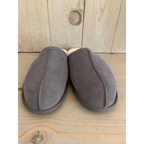 UGG MENS SCUFF SLIPPERS DARK GRAY MENS SIZE US 14 NEW - Picture 3 of 10